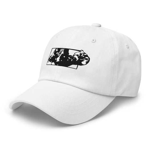 Saint Sleep Baseball Hat — White